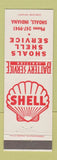 Matchbook Cover - Shell oil gas Shoals IN