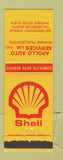 Matchbook Cover - Shell oil gas Appolo Auto Palmerston North New Zealand