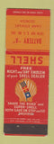 Matchbook Cover - Shell oil gas Battery A Camp Stewart GA WEAR