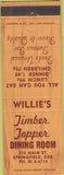 Matchbook Cover - Timber Topper Dining Room Springfield OR