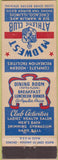 Matchbook Cover - Midwest Athletic Club Chicago IL  LL 25