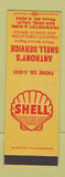 Matchbook Cover - Anthony's Shell oil gas San Jose CA