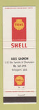 Matchbook Cover - Shell oil gas Jules Gagnon Kenogami QC