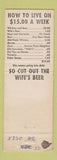 Matchbook Cover - Shell oil gas Bernie's Gilson Lawnmowers Misson BC