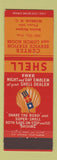 Matchbook Cover - Center Service Shell oil gas Monroe NC