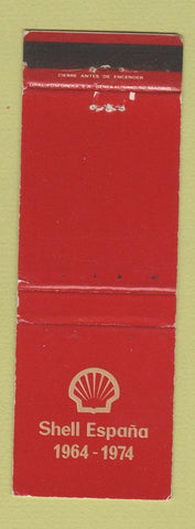 Matchbook Cover - Shell oil gas Spain 1974 WEAR