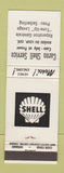 Matchbook Cover - Caron Shell oil gas Riviere Du Loup QC