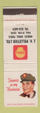 Matchbook Cover - JV Pelletier Shell oil gas Val D'Or QC