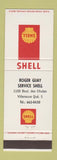 Matchbook Cover - Shell oil gas Roger Guay Villeneuve QC