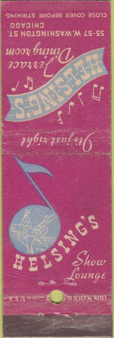 Matchbook Cover - Helsing's Restaurant Chicago IL