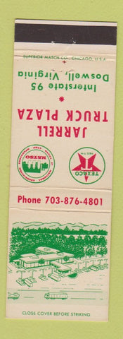 Matchbook Cover - Jarrell Truck Plaza Texaco oil gas Doswell VA