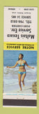Matchbook Cover - Maltais Texaco oil gas Port Cartier QC pinup