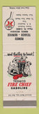 Matchbook Cover - Romeo Texaco oil gas Romeo MI BF Goodrich tires
