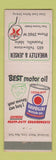 Matchbook Cover - Texaco oil gas Wheatley & Jensen Pocatello ID