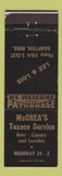 Matchbook Cover - McCrea's Texaco oil gas Hampton NE