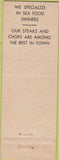 Matchbook Cover - Savoy Cafe San Diego CA