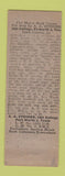 Matchbook Cover - Don Smith Texaco oil gas Fort Worth TX