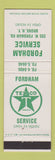 Matchbook Cover - Fordham Texaco oil gas Bronx NY