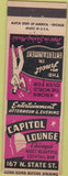 Matchbook Cover - Capitol Lounge Chicago IL