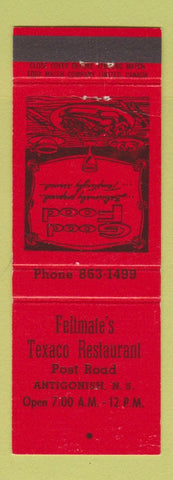 Matchbook Cover - Feltmate's Texaco oil gas Antiognish NS oil gas