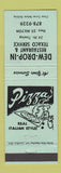 Matchbook Cover - Dew Drop In Texaco oil gas Milton ON pizza GREEN