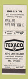 Matchbook Cover - Texaco oil gas Car Wash Drummondville QC
