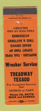 Matchbook Cover - Treadway Texaco oil gas