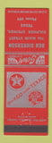 Matchbook Cover - Ben Dickerson Texaco oil gas Sulphur Springs TX low phone #