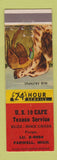 Matchbook Cover - US 10 Cafe Texaco oil gas Farwell MI