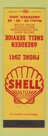 Matchbook Cover - Aberdeen Shell oil gas OH #1