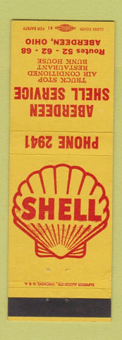Matchbook Cover - Aberdeen Shell oil gas OH #2