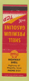 Matchbook Cover - Shell oil gas Highway Wapello ID