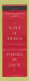 Matchbook Cover - Jack Thompson Oldsmobile