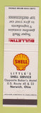 Matchbook Cover - Shell oil gas Little's Norwich OH