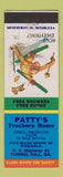 Matchbook Cover - Patty's Truckers Home Shell oil gas Tunnel Hill GA