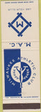 Matchbook Cover - Milwaukee Athletic Club WI