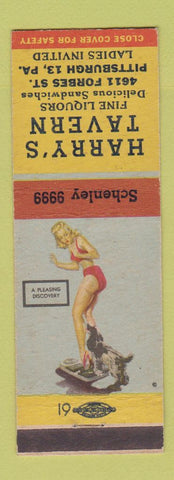 Matchbook Cover - Harry's Tavern Pittsburgh PA pinup