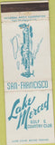 Matchbook Cover - Lake Merced Country Club San Francisco CA