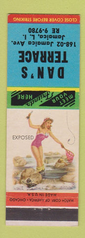 Matchbook Cover - Dan's Terrace Jamaica LI NY pinup