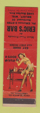 Matchbook Cover - Eric's Bar Beloit WI pinup