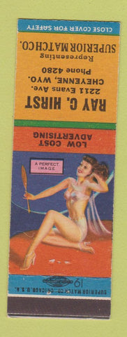 Matchbook Cover - Ray Hirst Superior Match Cheyenne WY pinup
