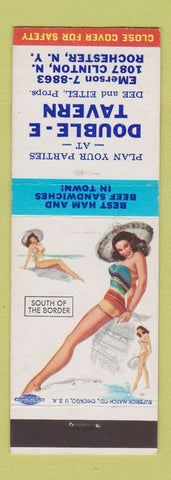 Matchbook Cover - Double E Tavern Rochester NY pinup