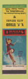 Matchbook Cover - VF Staud Auto Repair Pittsburgh PA pinup