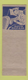 Matchbook Cover - VF Staud Auto Repair Pittsburgh PA pinup