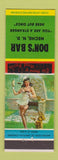 Matchbook Cover - Don's Bar Neche ND pinup