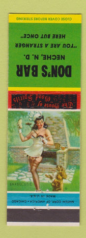 Matchbook Cover - Don's Bar Neche ND pinup
