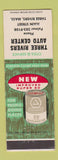 Matchbook Cover - Cities oil gas Three Rivers MA