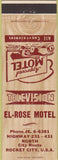 Matchbook Cover - El Rose Motel Rocket City AL