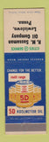 Matchbook Cover - Cities oil gas RM Sassaman Lewistown PA