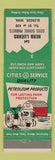 Matchbook Cover - Cities oil gas Herb Luehrs Glencoe MN